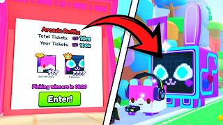 I Spent 100,000 Raffle Tickets in the Arcade World! (PS99)