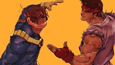 Ryu and Cyclops Dap drawing