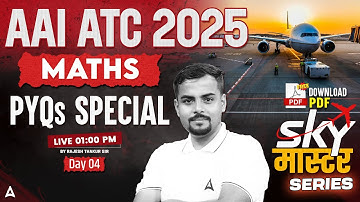 AAI ATC 2025 | AAI ATC Maths Previous Year Questions Paper | Day 4 | By Rajesh Sir