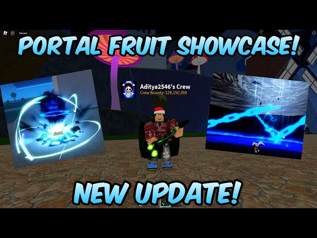 Showcasing New PORTAL Fruit in Bloxfruits UPDATE 18 - BiliBili
