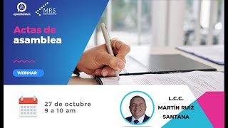 Actas de asamblea Actas de asamblea