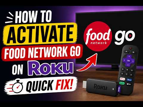 How to activate Food Network go on Roku - Quick Fix