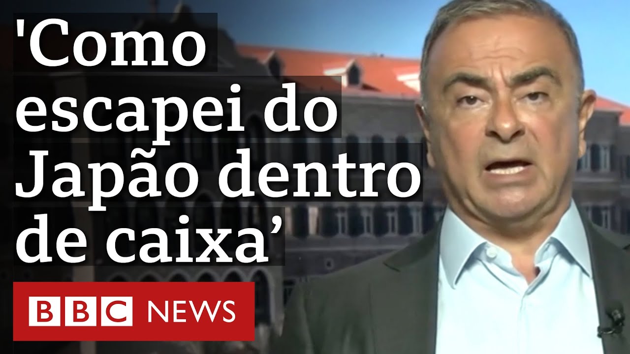 Carlos Ghosn revela à BBC detalhes de fuga cinematográfica do Japão