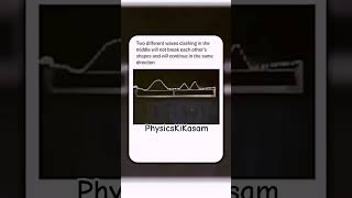 They don’t destroy each other — they just add up and pass through.|SUPERPOSITION PRINCIPLE #shorts