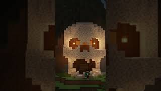 Minecraft Horror Skeleton House #shorts #minecraft #easy #tutorial