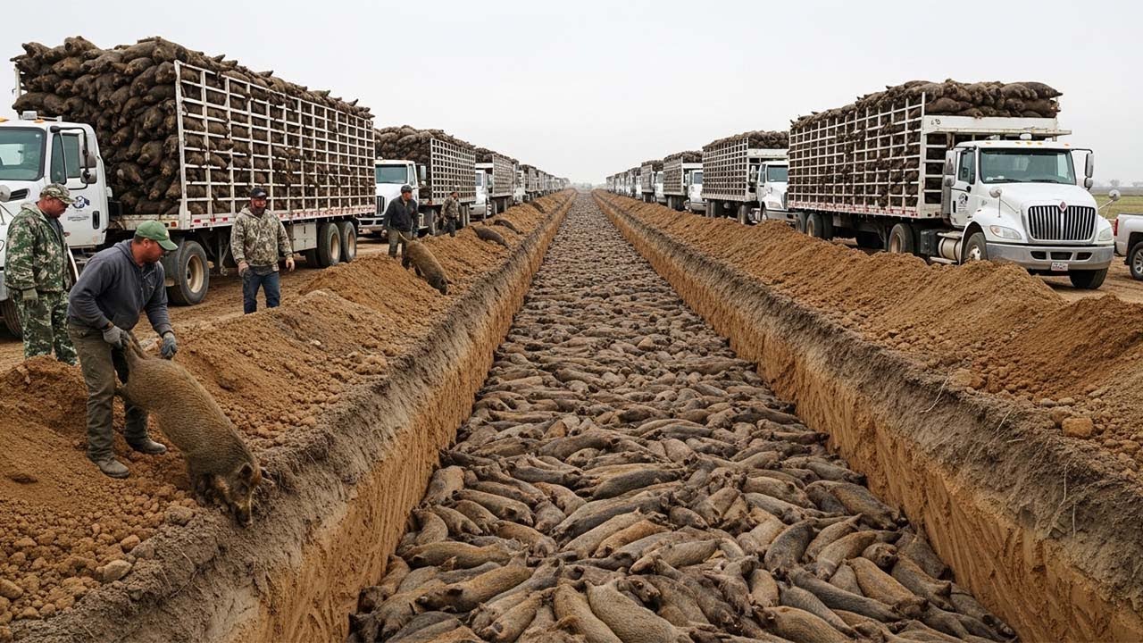 Hundreds of Wild Boars Stopped in Traps — How Farmers Protect Crops From Damage