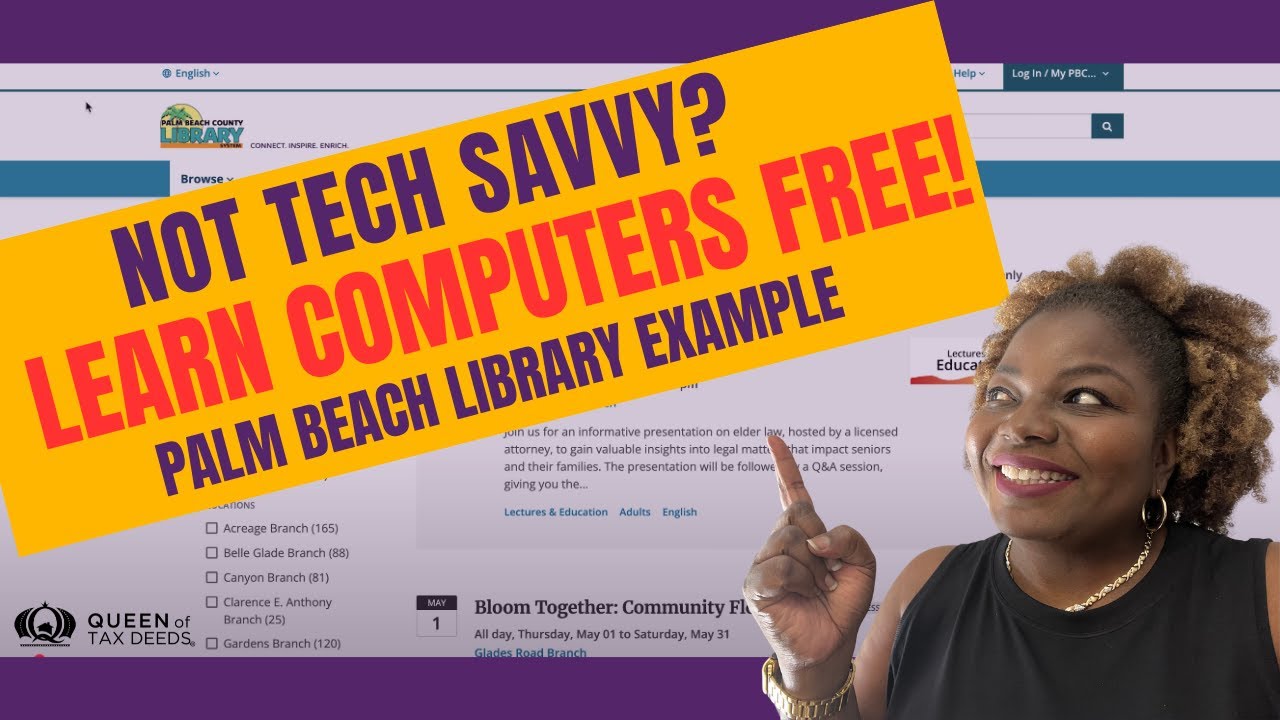 Struggling with Tech? Use Your Local Library to Learn Computers for FREE! 💻📚 (Palm Beach Example)