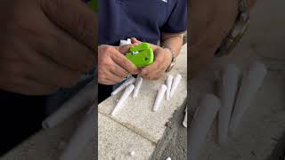 🔥 Master Tile Grouting Tool | All-in-One Glue Nozzle Cutter &amp; 3-Bar Glue Gun Hack #Shorts