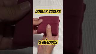 Como doblar calzoncillos boxers por 2 métodos