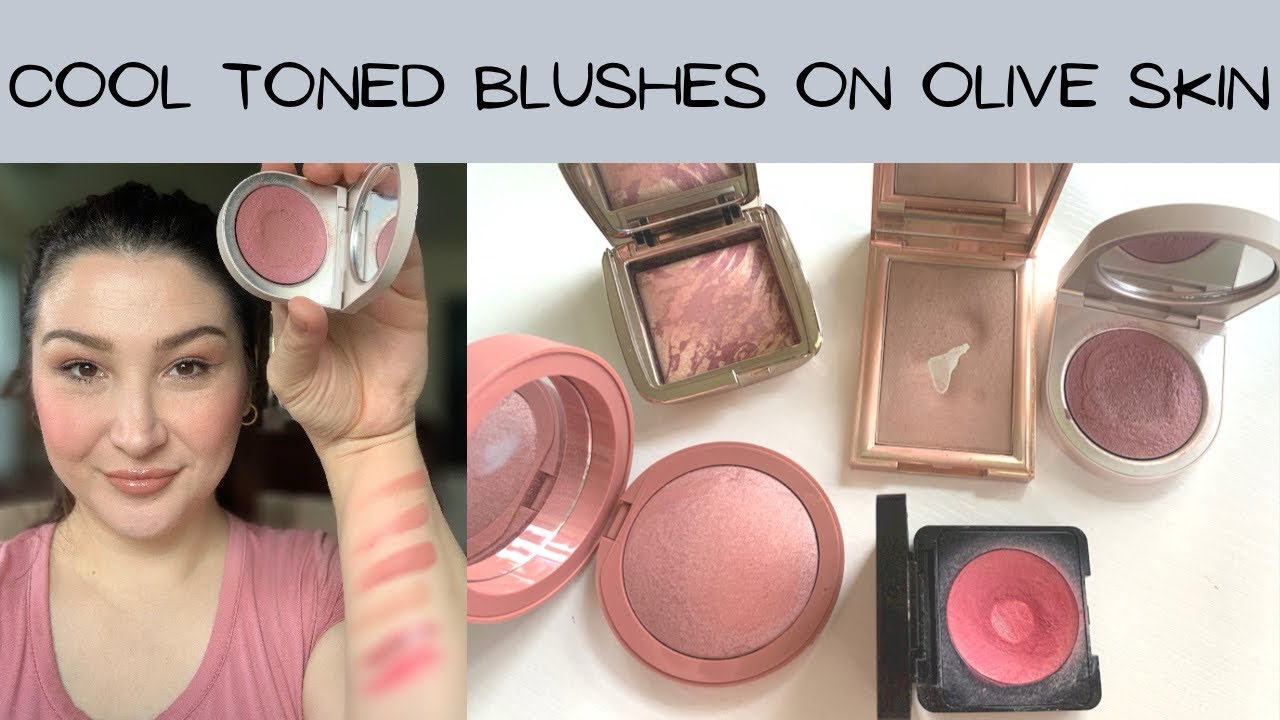 Cool toned blushes on fair olive skin, em cosmetics Patrick ta rose inc