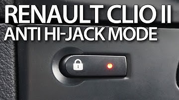 How to enable auto-locking central lock anti-hijack (Renault Clio Thalia Symbol Dacia Logan)