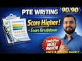 PTE Writing: Score Higher with This Study Plan | 90 Guaranteed I Score Breakdown #pte Tribikram