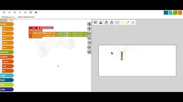 NEPO® - Swarm robot programming made easy with Braitenberg Vehicle using Open Roberta Simulator
