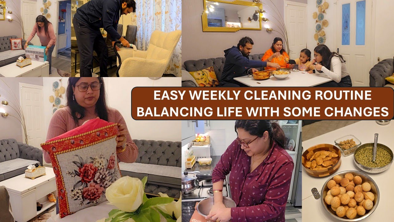 Decoding Homemaking & Unlocking Productivity - Weekly Cleaning Routine &  Street Style Pani Puri