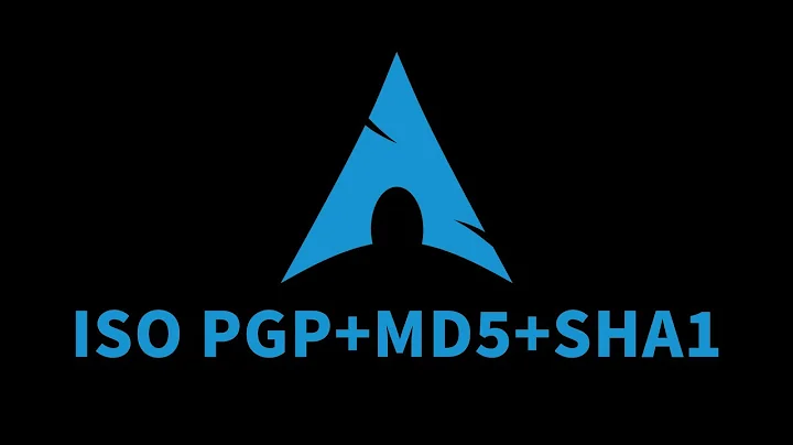 How to verify ArchLinux ISO file with PGP signature, MD5 and SHA1 checksum