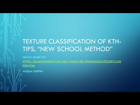 Texture Classification of KTH-TIPS Using Image Datastore in Matlab