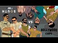 South cops vs Bollywood cops epic battle 2d animination || part 2 ||#themeeranimination
