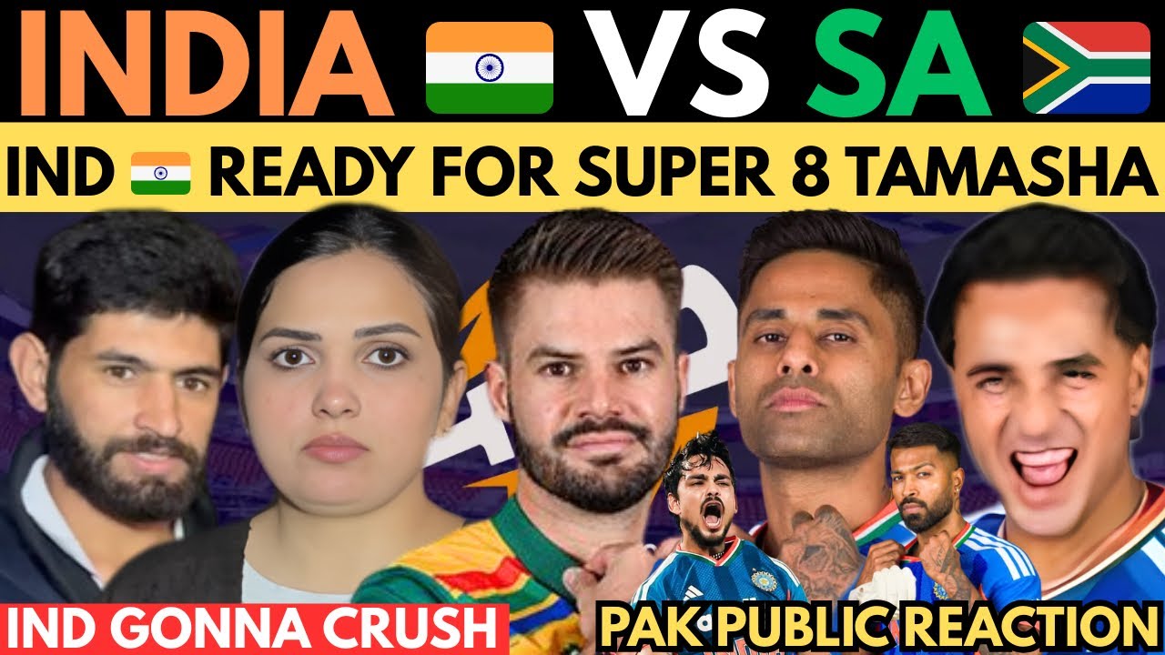 INDIA 🇮🇳 vs SA Big Clash Of Super 8  T20 WC 2026!  ISHAN ABHISHEK SKY BUMRAH TERROR ! PAK reaction