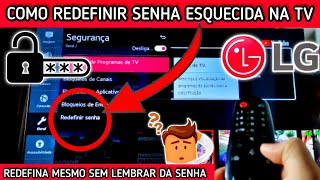 COMO REDEFINIR A SENHA (PIN) ESQUECIDA NA TV LG | 2024 screenshot 3
