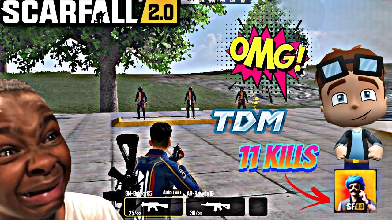 🧠 Smart Play + 11 KILLS = VICTORY 💪 | Scarfall TDM New player 😁