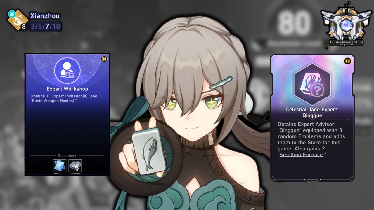 WELCOME BACK QINGQUE ! Qingque With Follow Up Emblem & 8 Xianzhou | Currency Wars Full Run