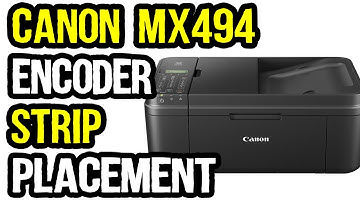 Transparent Encoder Strip Placement in Canon and Hp Printers