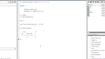 cf   Matlab Essential Skills   Sect 57   Indefinite and Definite Integrals