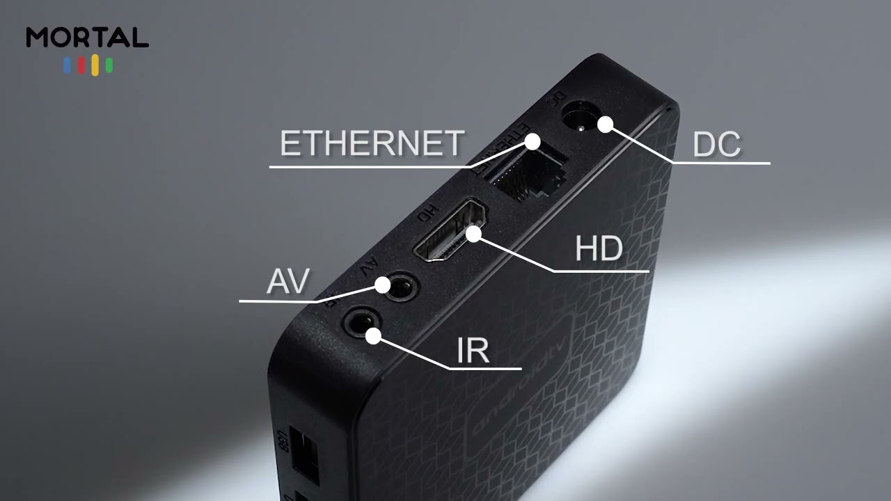 Mortal T1 Mini RK 3518 Android 14 TV Box - Black