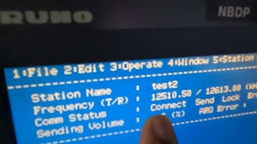 GMDSS NBDP Test on Furuno