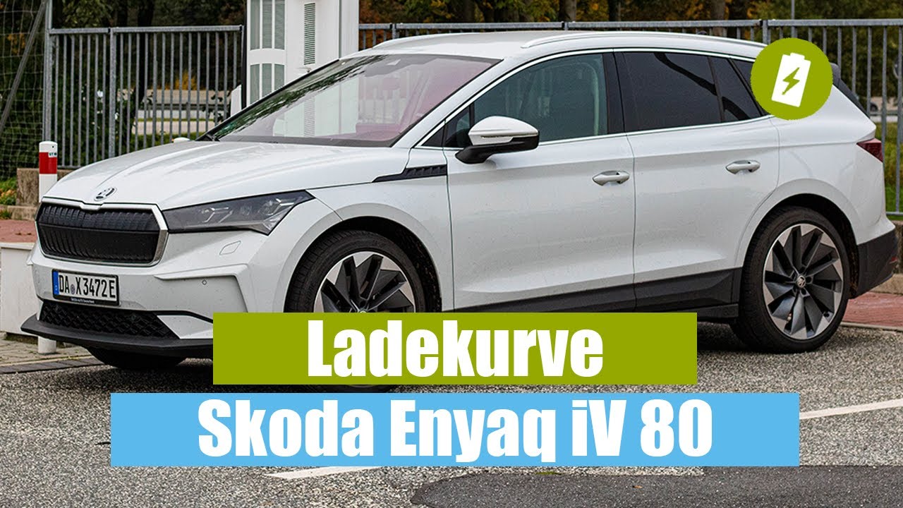 Ladekurve – Skoda Enyaq iV 80 (5 auf 80 Prozent) 