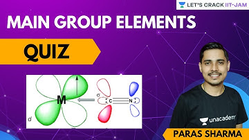 Main Group Elements: Quiz | IIT JAM Chemistry | Let