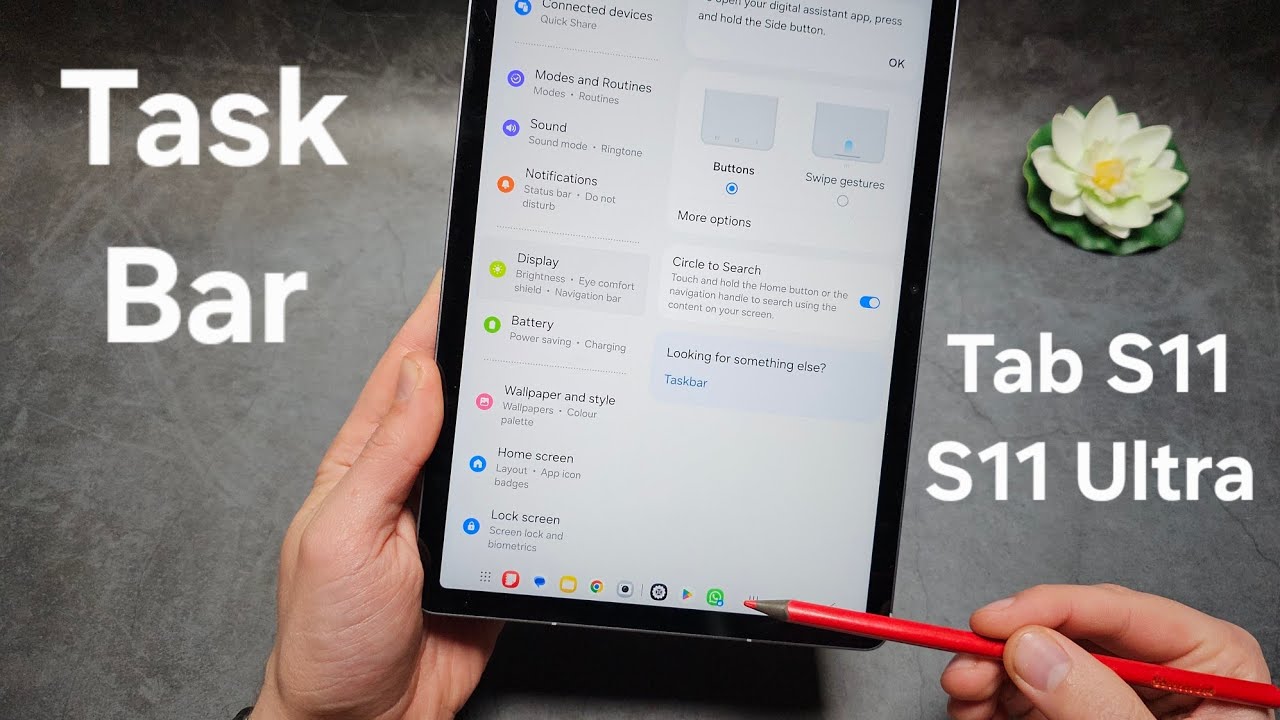 How to Enable / Disable TaskBar at Bottom of Screen on Samsung Galaxy ...