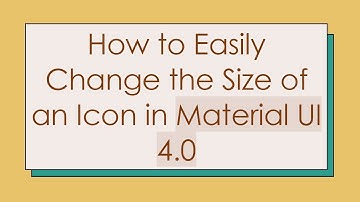 How to Easily Change the Size of an Icon in Material UI 4.0