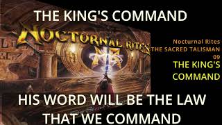 NOCTURNAL RITES THE KING&#39;S COMMAND with Lyrics THE SACRED TALISMAN 1999