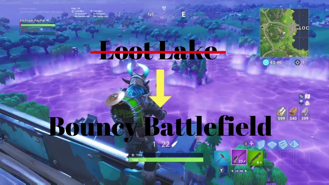 Fortnite CUBE FINALE! NEW Loot Lake turns into Bouncy Battlefield! INSANE