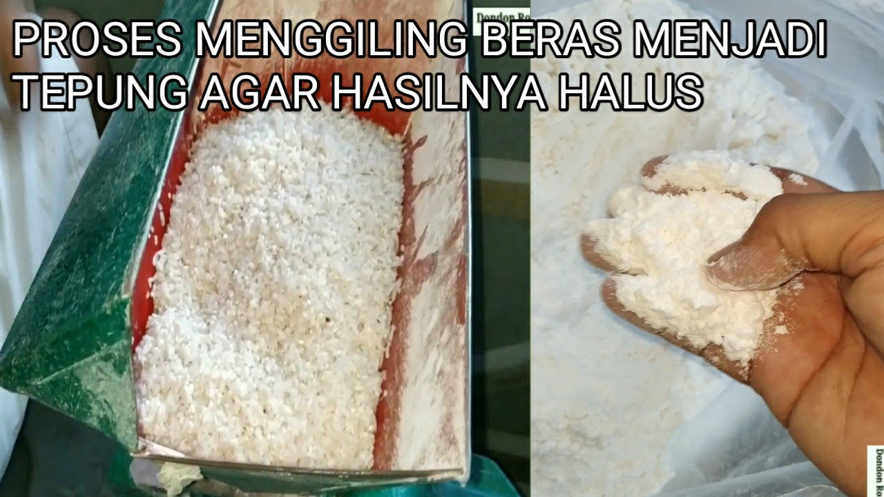 Cara Menggiling Beras Menjadi Tepung Agar Halus Di Mesin Tepung FFC23