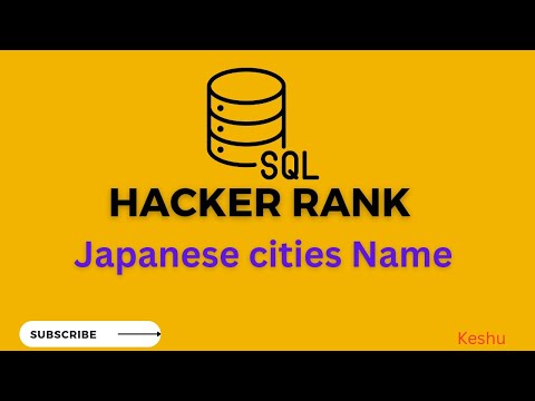 #6 Japanese Cities' Name || HackerRank Solution || Hackerrank Solutions ||