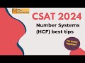 Best way to find hcf numbersystems csat2024  upsc csat2024srinivassir