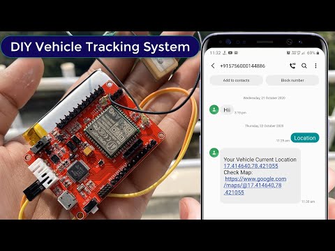 Arduino کا استعمال کرتے ہوئے GSM + GPS پر مبنی وہیکل لوکیشن ٹریکنگ سسٹم