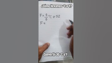 Cómo llevar Grados Centígrados a Grados Farenheit