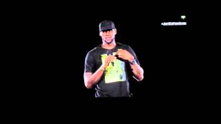 LeBron James 2014 Homecoming Rally - Sign-Off and Mic Drop