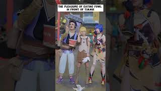 The pleasure of eating fowl in front of Timmie | Genshin Impact The pleasure of eating fowl in front of Timmie | Genshin Impact