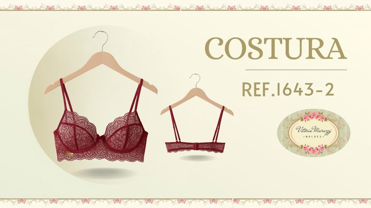 MOLDE REF.1643-2 SUTIÃ VITÓRIA MARAZZI #costura #sutia #lingerie #vitoriamarazzi