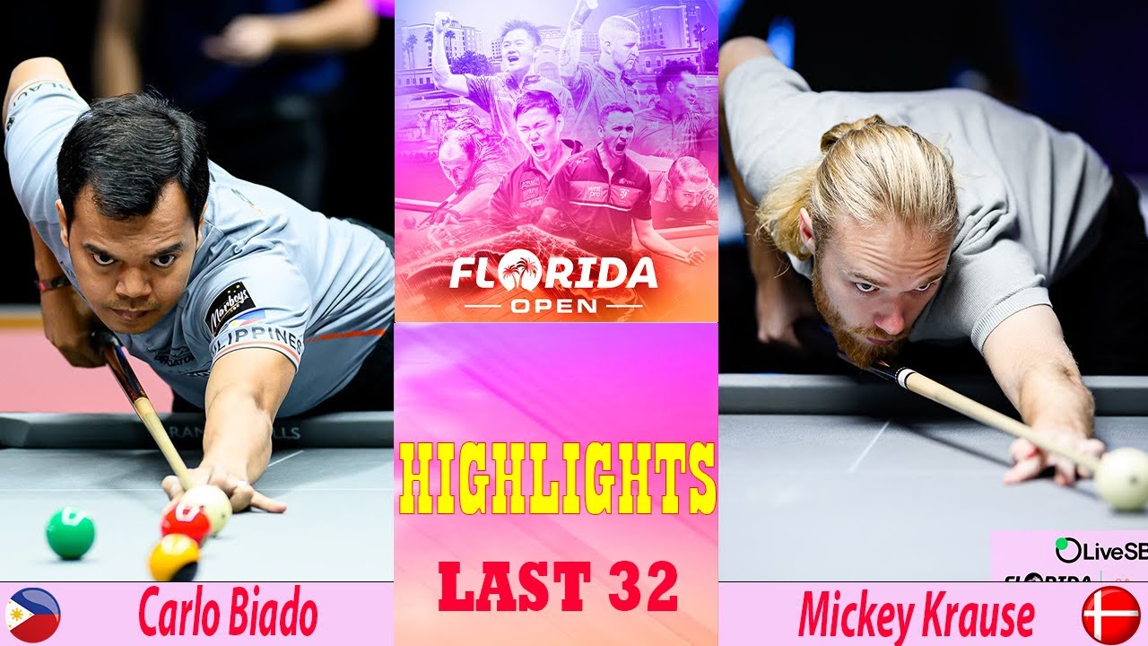LAST 32 | Carlo Biado vs Mickey Krause | Florida Open Pool Championship LAST 32 | Carlo Biado vs Mickey Krause | Florida Open Pool Championship