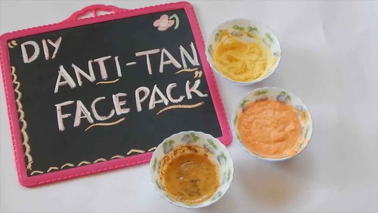 anti tan face pack at home