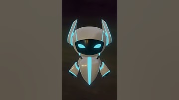 3d model of robot created in blender 2.93