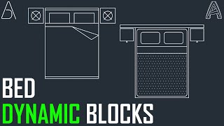 Create Dynamic Bed Blocks  AutoCAD