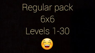 Flow free - Regular pack 6x6 Levels 1-30