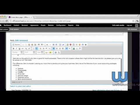 How to create a basic drupal page