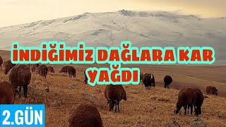 Göç Yoluna Kara Yakalanmadan Başladik-Yayladan İndi̇ği̇mi̇z Yerlere Kar Yağdi2.Gün